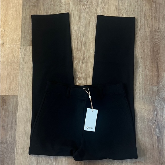 NWT Quince Ultra-Stretch Ponte Straight Leg Pants - Picture 4 of 8